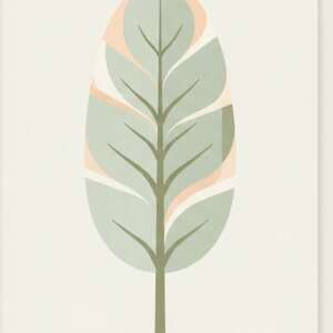 A banana leaf — Minimalist Poster