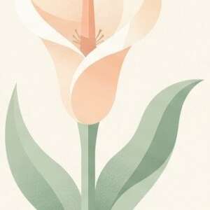 A calla lily — Minimalist Poster