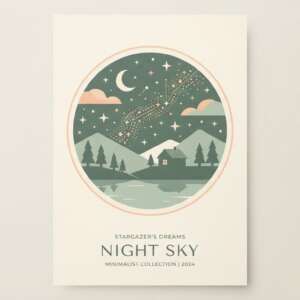 A constellation map — Minimalist Poster