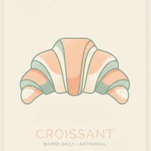 A croissant — Minimalist Poster