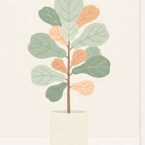 A fiddle leaf fig — Minimalist Poster