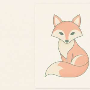 A fox — Minimalist Poster