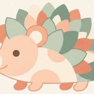 A hedgehog — Minimalist Poster