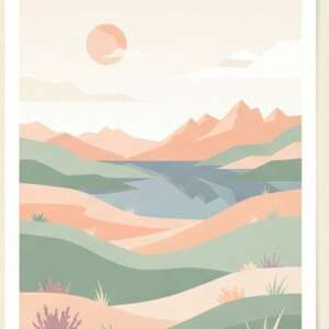 A highland moor — Minimalist Poster