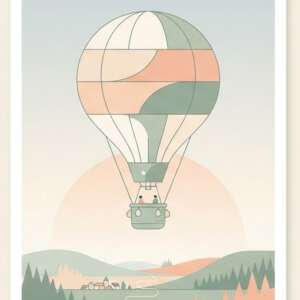 A kite in the sky — Minimalist Poster