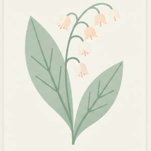 A lily of the valley — Minimalist Poster