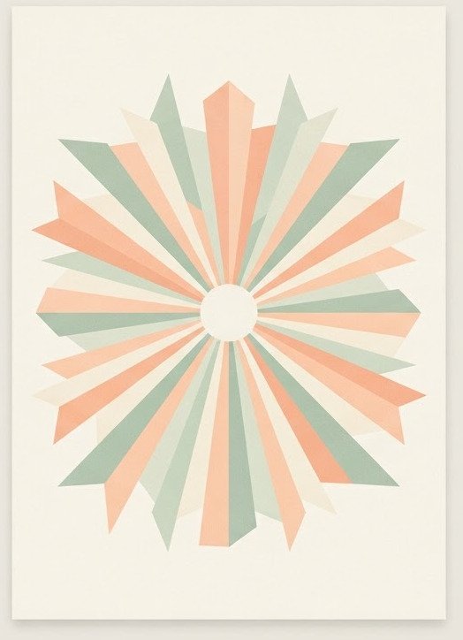 A maze pattern — Minimalist Poster