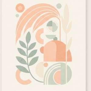 A minimal landscape shapes — Minimalist Poster