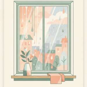 A misty valley — Minimalist Poster