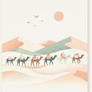 A mountain cable car — Minimalist Poster