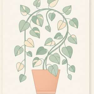 A pothos vine — Minimalist Poster
