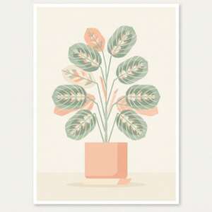 A prayer plant — Minimalist Poster