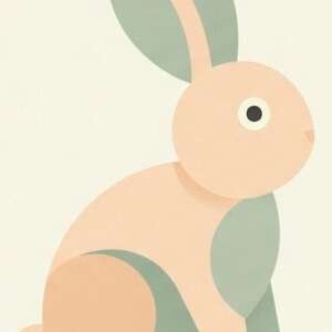 A rabbit — Minimalist Poster