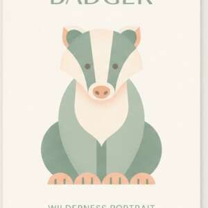 A raccoon — Minimalist Poster