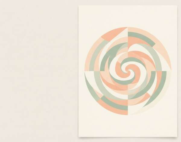 A rainbow arc — Minimalist Poster