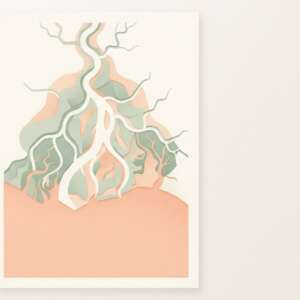 A river delta — Minimalist Poster