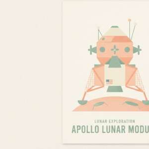 A satellite in orbit — Minimalist Poster