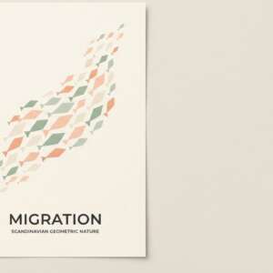 A school of fish — Minimalist Poster