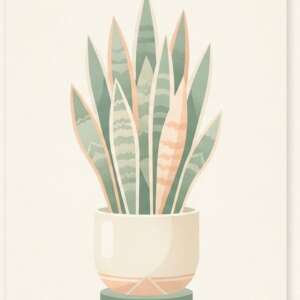 A snake plant — Minimalist Poster