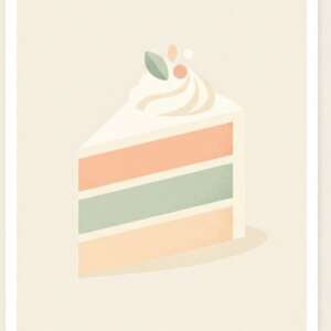 A stack of pancakes — Minimalist Poster