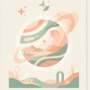 A starry night sky — Minimalist Poster