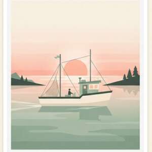 A submarine — Minimalist Poster
