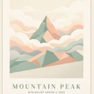 A sunny meadow — Minimalist Poster