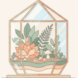 A terrarium — Minimalist Poster