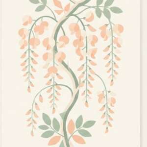 A wisteria vine — Minimalist Poster