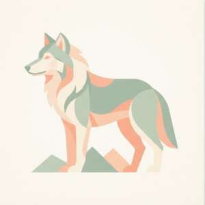 A wolf — Minimalist Poster