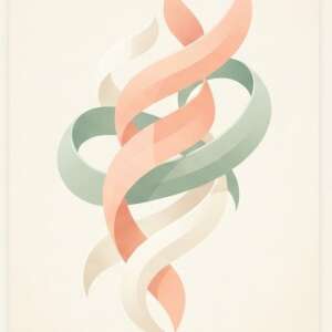 Abstract botanical shapes — Minimalist Poster