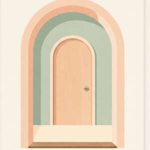 An arched doorway — Minimalist Poster