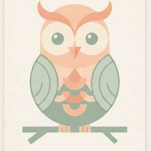 An owl — Minimalist Poster