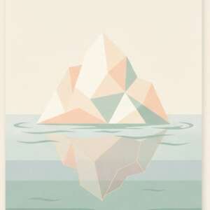 Arctic Iceberg — Minimalist Poster
