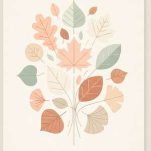 Autumn Leaves — Minimalist Poster