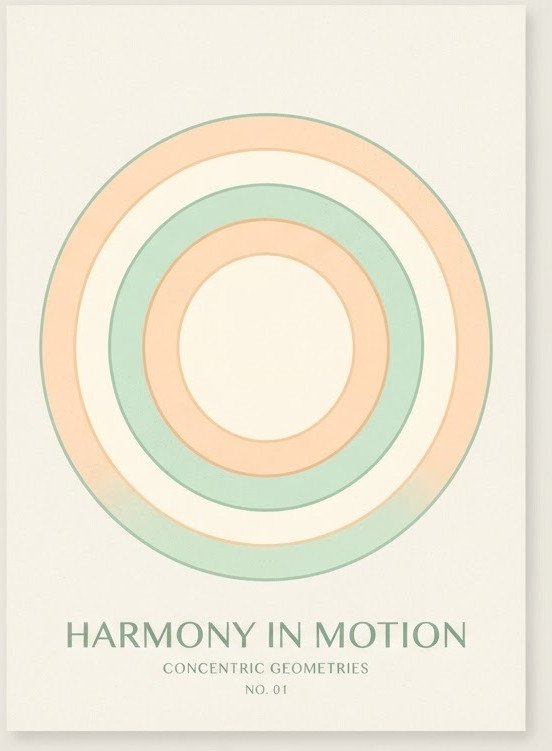 Concentric rings — Minimalist Poster