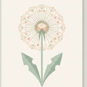 Dandelion — Minimalist Poster