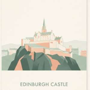 Edinburgh castle — Minimalist Poster