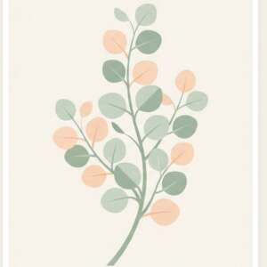 Eucalyptus — Minimalist Poster
