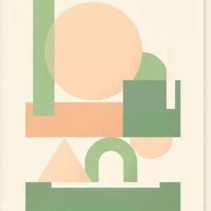 Half-circle sun rays — Minimalist Poster