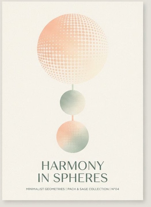 Layered hills — Minimalist Poster