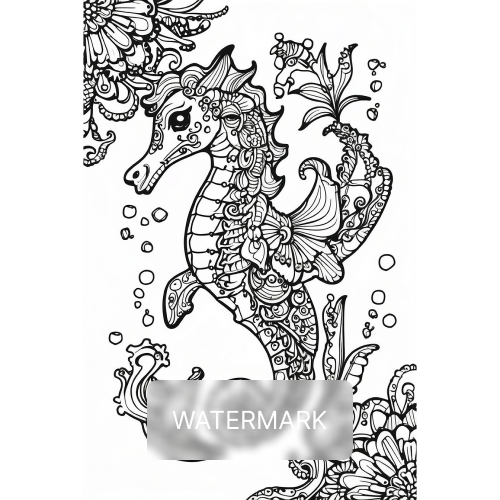 Majestic Seahorse Mandala