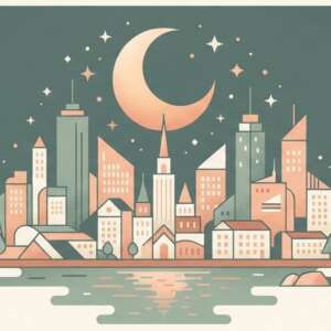 Night City — Minimalist Poster