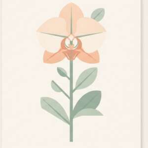 Orchid — Minimalist Poster