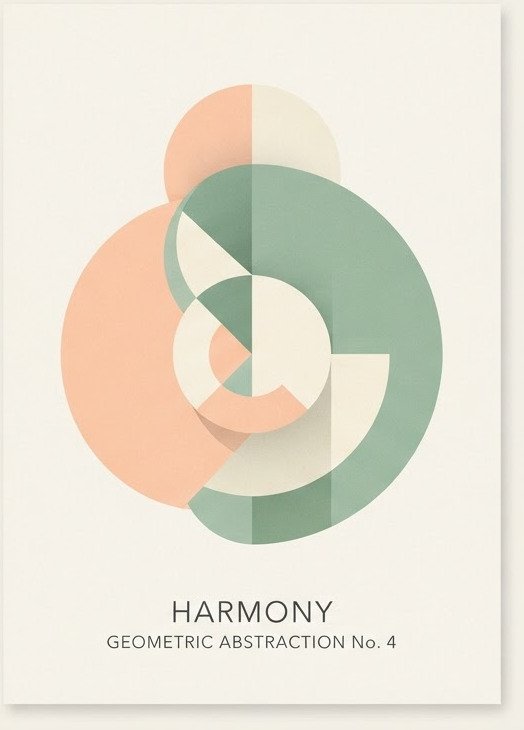 Organic blobs — Minimalist Poster