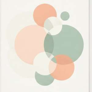 Overlapping circles — Minimalist Poster