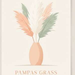 Pampas Grass — Minimalist Poster