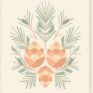 Pine Cones — Minimalist Poster