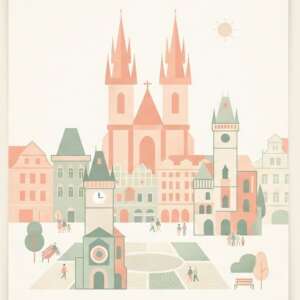 Prague — Minimalist Poster