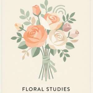 Rose Bouquet — Minimalist Poster